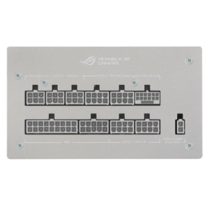 ASUS ROG STRIX 1000W Gold Aura White Edition H9 Asus ROG STRIX 1000W Gold Aura White Edition - 80 Plus Gold - Full Modular PSU