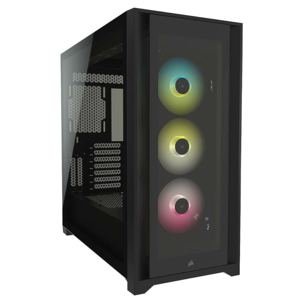 Corsair iCUE 5000X RGB Black – Tempered Glass Mid-Tower ATX PC Case