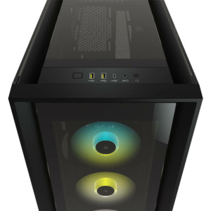 Corsair iCUE 5000X RGB Tempered Glass Black H2 Corsair iCUE 5000X RGB Black - Tempered Glass Mid-Tower ATX PC Case