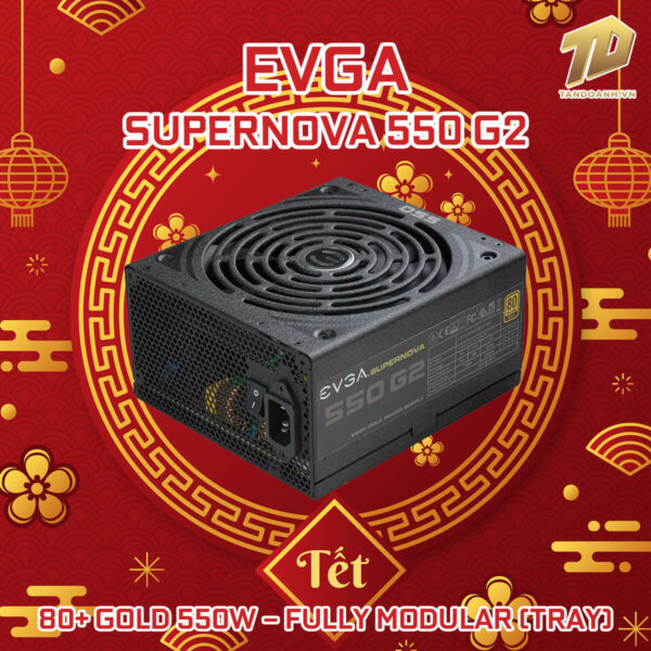 EVGA SuperNOVA 550 G2 – 80+ GOLD 550W – Fully Modular (TRAY)
