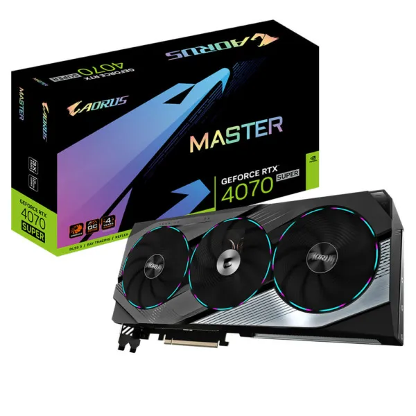 Gigabyte AORUS GeForce RTX™ 4070 SUPER MASTER 12G - 12GB GDDR6X