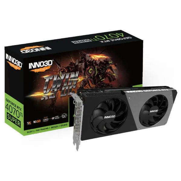 INNO3D GEFORCE RTX 4070 Ti SUPER TWIN X2 OC - 16GB GDDR6X