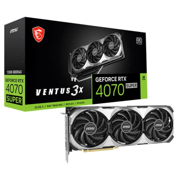 MSI GeForce RTX™ 4070 SUPER 12G VENTUS 3X OC - 12GB GDDR6X