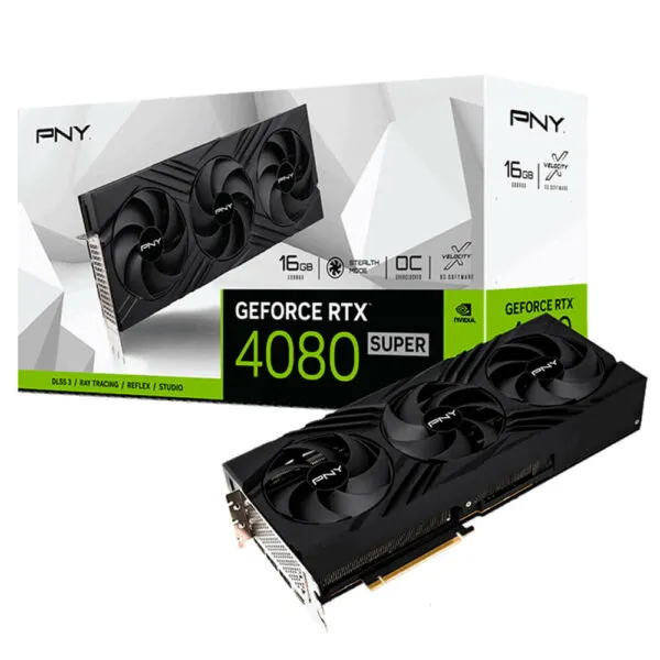 PNY GeForce RTX™ 4080 SUPER 16GB VERTO™ Overclocked Triple Fan DLSS 3 - 16GB GDDR6X