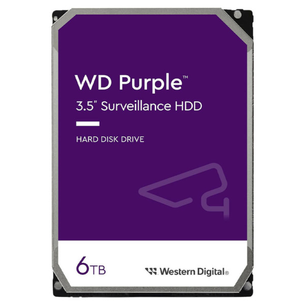 Western Digital Purple 6TB – 256MB cache Sata 3 – Surveillance Hard Disk Drive
