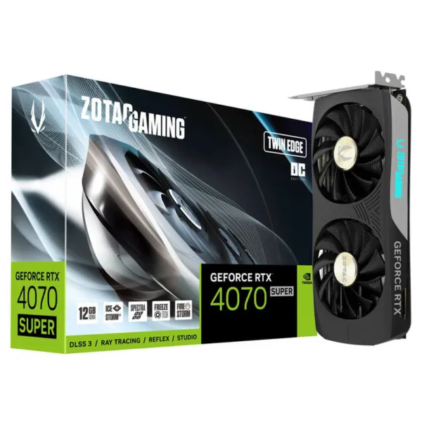 ZOTAC GAMING GeForce RTX 4070 SUPER Twin Edge OC - 12GB GDDR6X