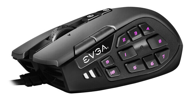 EVGA X15 MMO Gaming Mouse - 8k - Wired - Black - Customizable - 16,000 DPI - 5 Profiles - 20 Buttons - Ergonomic EVGA X15 MMO Gaming Mouse - 8k - Wired - Black - Customizable - 16,000 DPI - 5 Profiles - 20 Buttons - Ergonomic