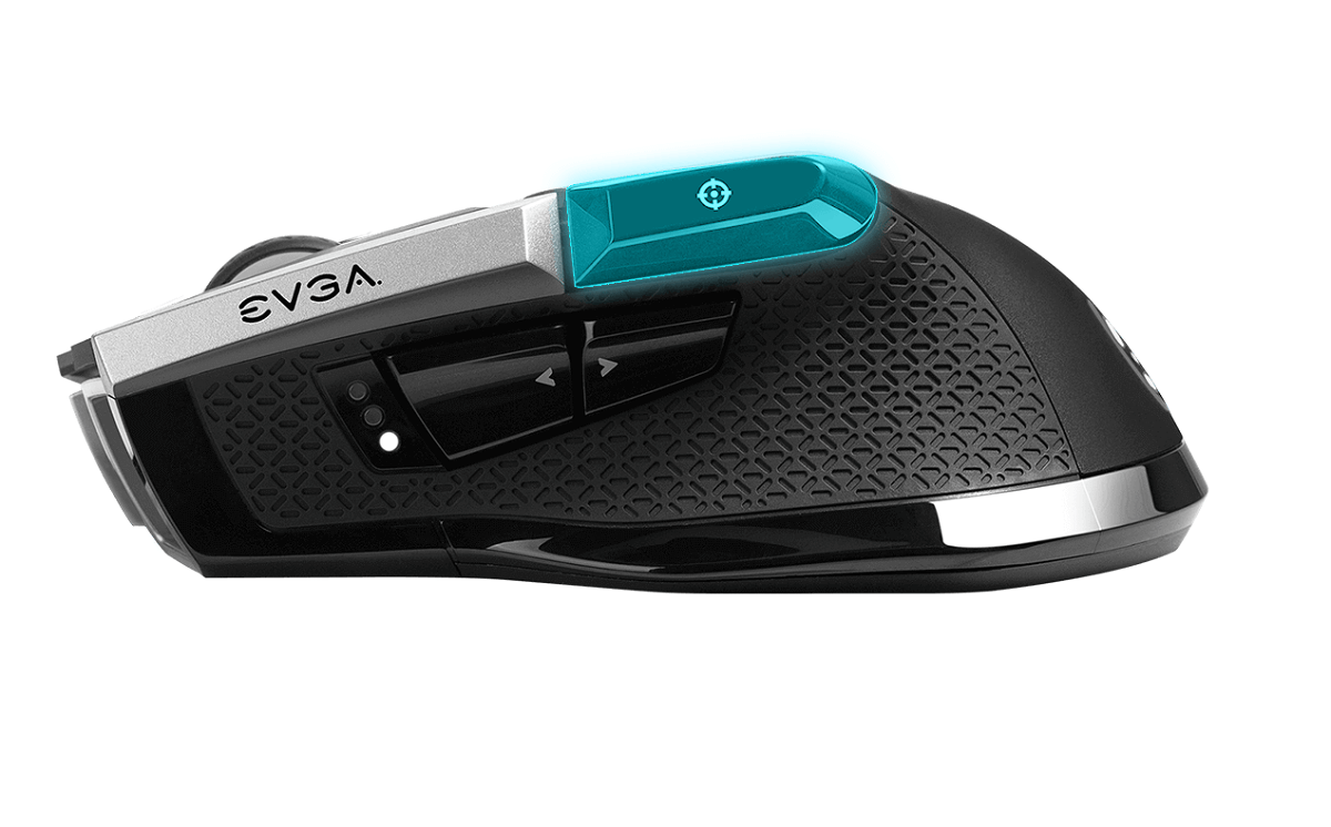 EVGA X20 Gaming Mouse - Wireless - Black - Customizable - 16,000 DPI - 5 Profiles - 10 Buttons - Ergonomic