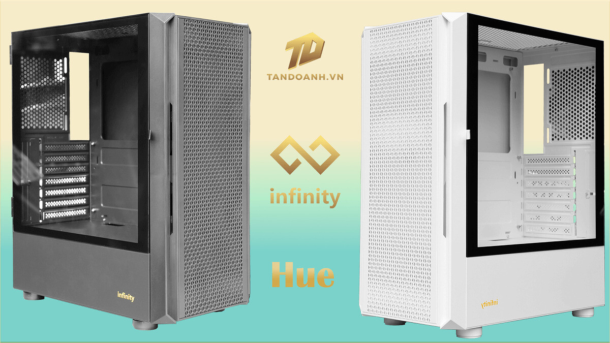 Infinity Hue - White - ATX Gaming Chassis Infinity Hue - White - ATX Gaming Chassis