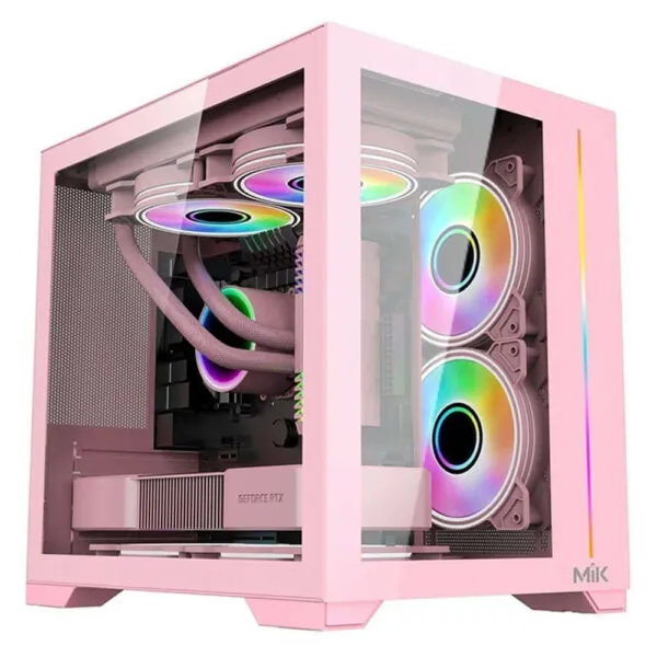 MIK LV12 Mini Elite Pink – Micro-ATX Case