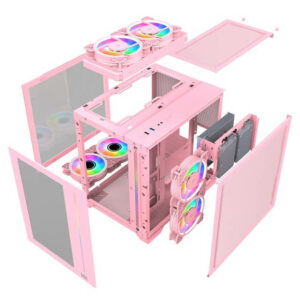 MIK LV12 Mini Elite Pink – Micro-ATX Case