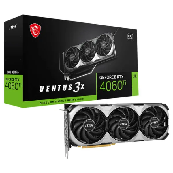 MSI GeForce RTX™ 4060Ti VENTUS 3X 8G OC - 8GB GDDR6