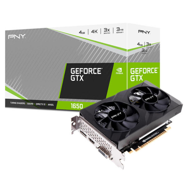 PNY GeForce GTX 1650 Dual Fan - 4GB GDDR6