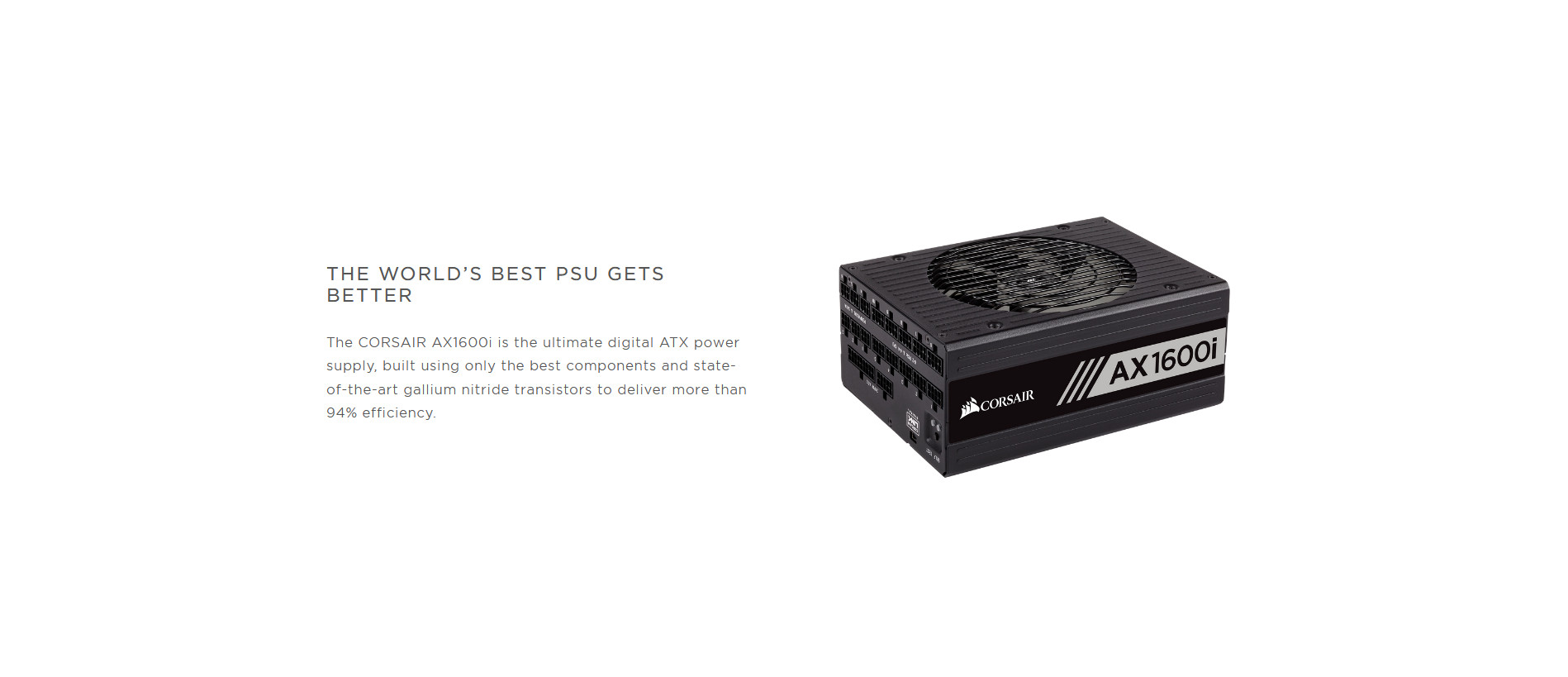 Corsair AX1600i - 80 PLUS® Titanium Corsair AX1600i - 80 PLUS® Titanium