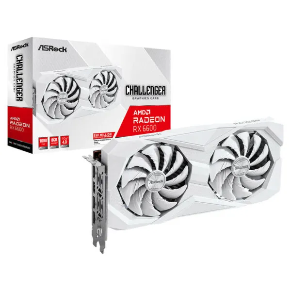 ASRock Radeon™ RX 6600 Challenger White - 8GB DDR6