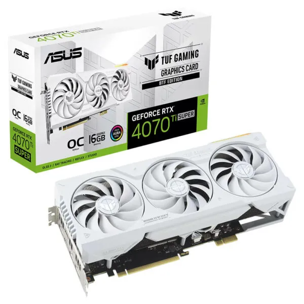 ASUS TUF Gaming GeForce RTX™ 4070 Ti SUPER BTF White OC Edition - 16GB GDDR6X