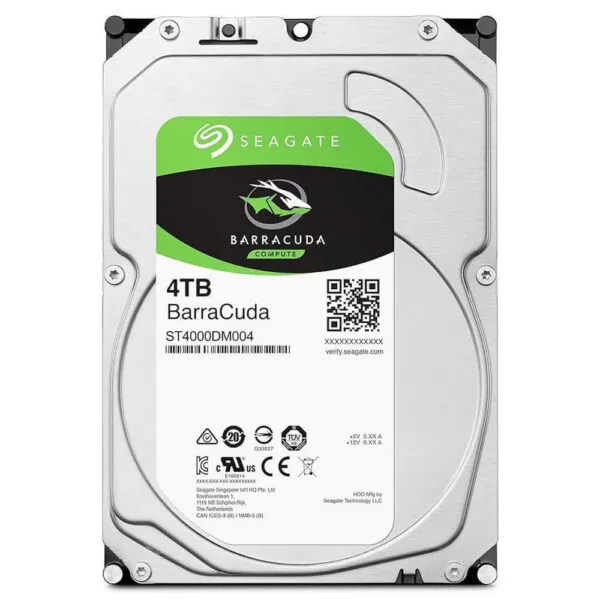 Seagate BarraCuda 4TB 3.5 Inch 5400RPM SATA III 256MB Cache (ST4000DM004)