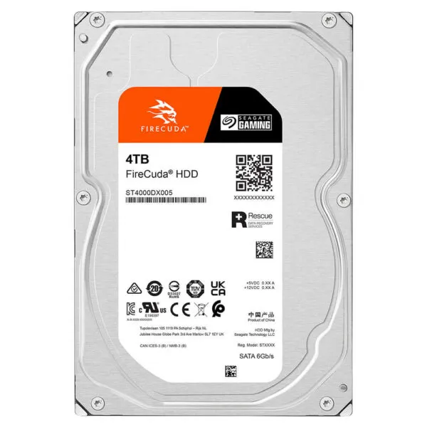 Seagate FireCuda 4TB 3.5 Inch 7200RPM SATA III 256MB Cache (ST4000DX005)