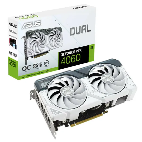 ASUS Dual GeForce RTX™ 4060 White OC Edition - 8GB GDDR6