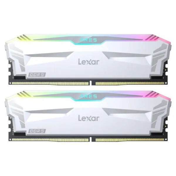 Lexar ARES White RGB - 32GB (2x16GB) DDR5 - Bus 6400MHz Cas 32 - LD5EU016G-R6400GDWA