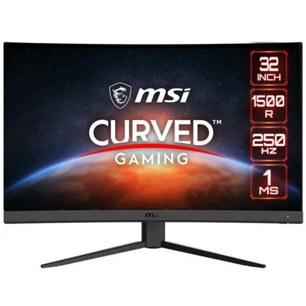 MSI Optix G32C4X - 32 inch FHD VA | 250Hz | 1ms | AMD FreeSync Premium | Curved Monitor