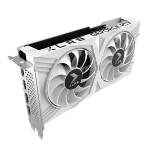 PNY GeForce RTX 4060 8GB XLR8 Gaming VERTO Dual Fan OC White Edition H3 PNY GeForce RTX™ 4060 8GB XLR8 Gaming VERTO™ Dual Fan OC White Edition DLSS 3 - 8GB GDDR6VGA-4060-XLR8-X2-O8G