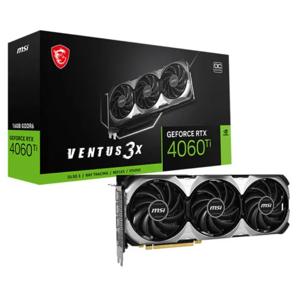 MSI GeForce RTX™ 4060 Ti VENTUS 3X 16G OC - 16GB GDDR6