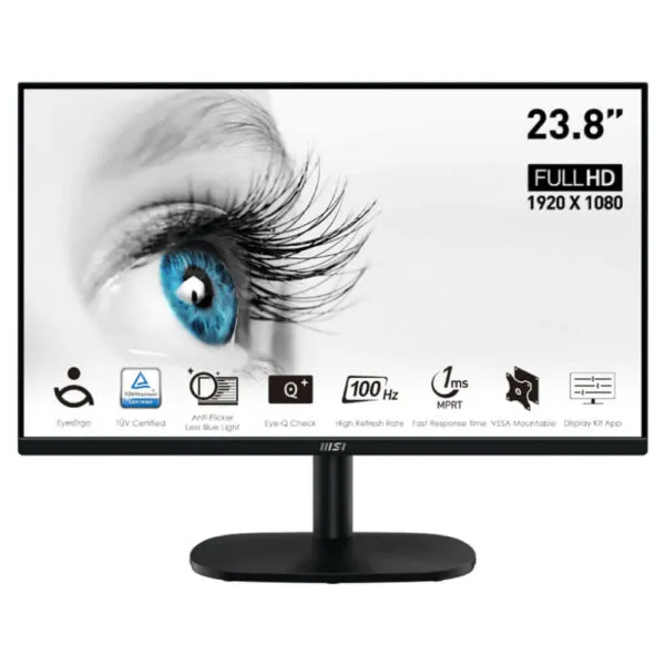 MSI PRO MP245V - 24 inch FHD VA / 100Hz / 4ms / Gaming Monitor