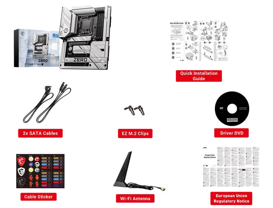 MSI Z790 PROJECT ZERO accessory MSI Z790 PROJECT ZERO - Socket 1700