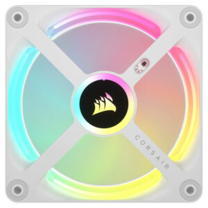 Corsair iCUE LINK QX120 RGB 120mm H2 Corsair iCUE LINK QX120 White - RGB 120mm PWM PC Fans Starter Kit with iCUE LINK System Hub