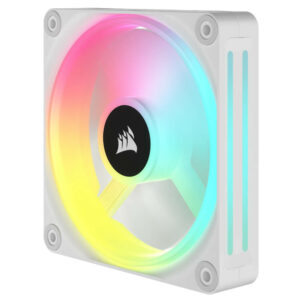 Corsair iCUE LINK QX120 RGB 120mm H3 Corsair iCUE LINK QX120 White - RGB 120mm PWM PC Fans Starter Kit with iCUE LINK System Hub
