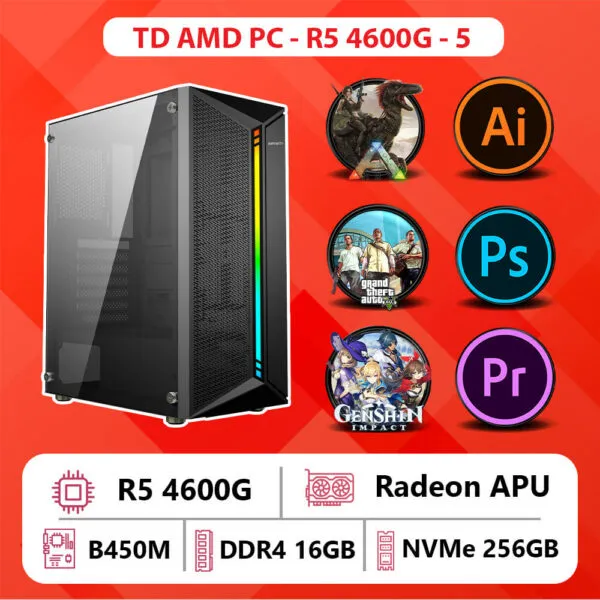 TD AMD PC (R3-3200G, B450M, Ram 16GB, SSD 256GB)