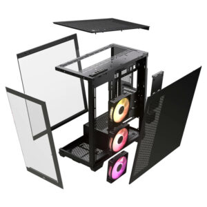 Corsair iCUE LINK 3500X RGB Black H6 Corsair iCUE LINK 3500X RGB Black - Tempered Glass Mid-Tower PC Case