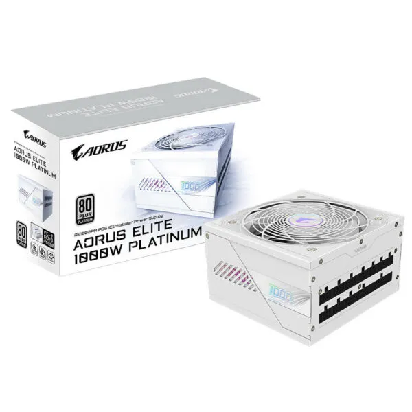 AORUS ELITE P1000W ICE - 80+ Platinum Modular PCIe 5.0 Power Supply