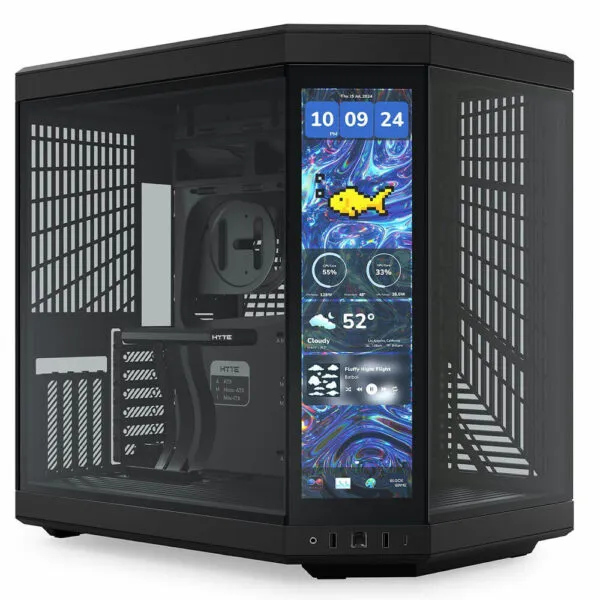 HYTE Y70 Touch Infinite Pitch Black - Dual Chamber Mid-Tower ATX Case