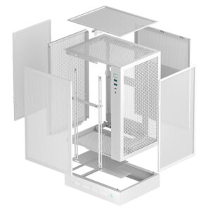 DeepCool CH170 Digital White H11 Deepcool CH170 DIGITAL White - High-airflow Mini-ITX Case