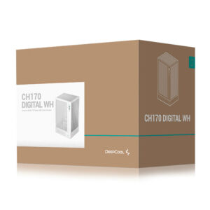 DeepCool CH170 Digital White H13 Deepcool CH170 DIGITAL White - High-airflow Mini-ITX Case