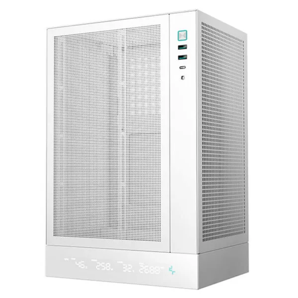 Deepcool CH170 DIGITAL White - High-airflow Mini-ITX Case