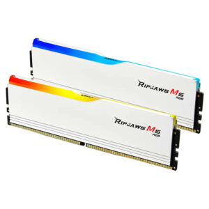 GSkill Ripjaws M5 RGB White H2 GSkill Ripjaws M5 RGB White - 32GB (2x16GB) DDR5 - Bus 6000MHz Cas 36 (F5-6000J3636F16GX2-RM5RW)