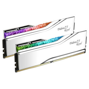 GSkill Trident Z5 RGB Royal Silver H2 GSkill Trident Z5 RGB Royal Silver - 32GB (2x16GB) DDR5 - Bus 6400MHz Cas 32 (F5-6400J3239G16GX2-TR5S)