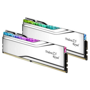 GSkill Trident Z5 RGB Royal Silver H3 GSkill Trident Z5 RGB Royal Silver - 32GB (2x16GB) DDR5 - Bus 6400MHz Cas 32 (F5-6400J3239G16GX2-TR5S)