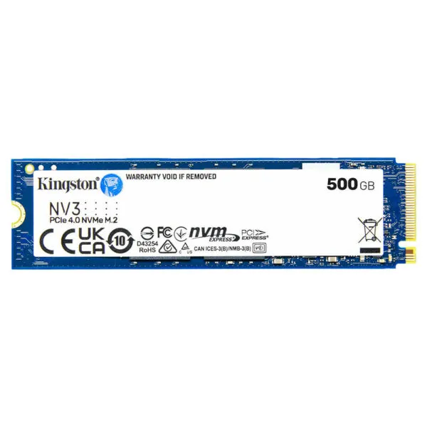 Kingston NV3 500GB - PCIe 4.0x4 NVMe SSD