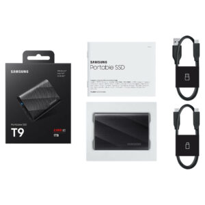 Samsung T9 Portable Black 1TB H4 Samsung T9 Portable 1TB Black - Portable SSD USB 3.2 Gen 2x2 - MU-PG1T0B/WW
