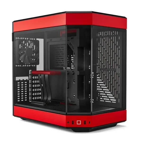 HYTE Y60 Black/Red - Dual Chamber Mid-Tower ATX Case