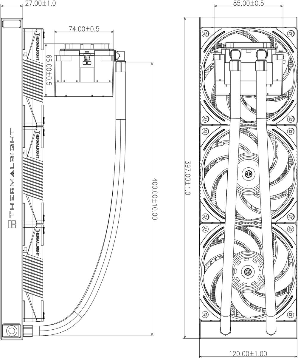 Thermalright Mjolnir Vision 360 BLACK ARGB - AIO CPU Cooler