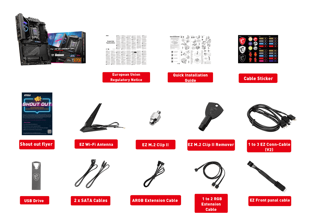 MPG X870E CARBON WIFI MSI MPG X870E CARBON WIFI - Socket AM5