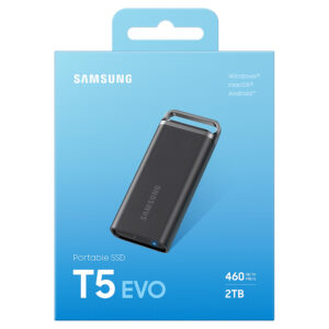 Samsung T5 EVO Portable 2TB Black H1 Samsung T5 EVO Portable 2TB Black - Portable SSD USB 3.2 Gen 1 - MU-PH2T0S/WW
