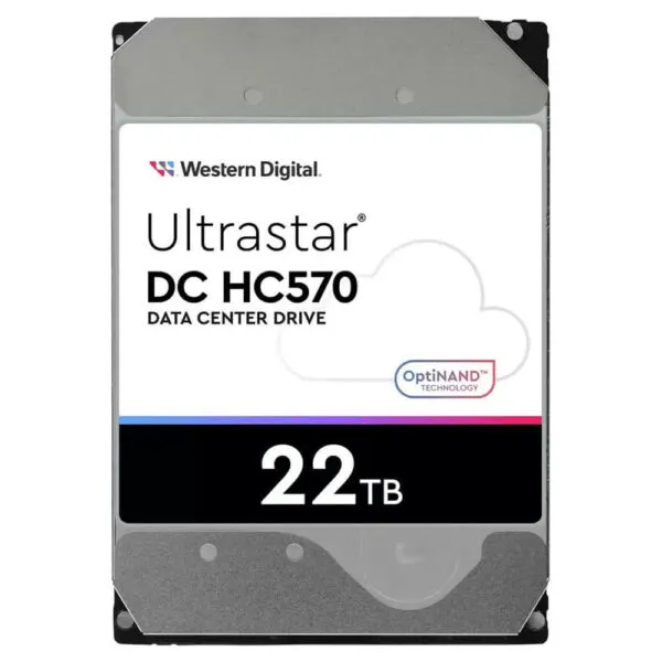 Western Digital Enterprise Ultrastar DC HC570 22TB 3.5 inch 7200RP 6Gbs SATA 512MB Hard Drive (WUH722222ALE6L4)