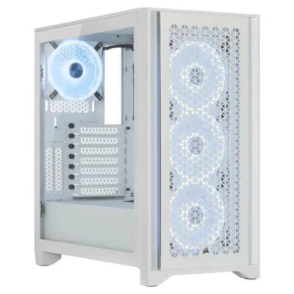 Corsair iCUE 4000D RGB AIRFLOW QL Edition True White