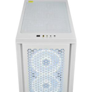 Corsair iCUE 4000D RGB AIRFLOW QL Edition True White - Mid-Tower ATX Case